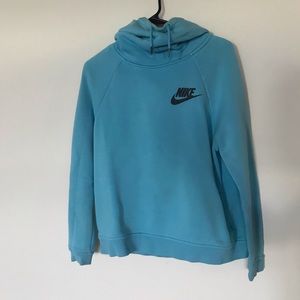 Nike turtleneck sweatshirt light blue